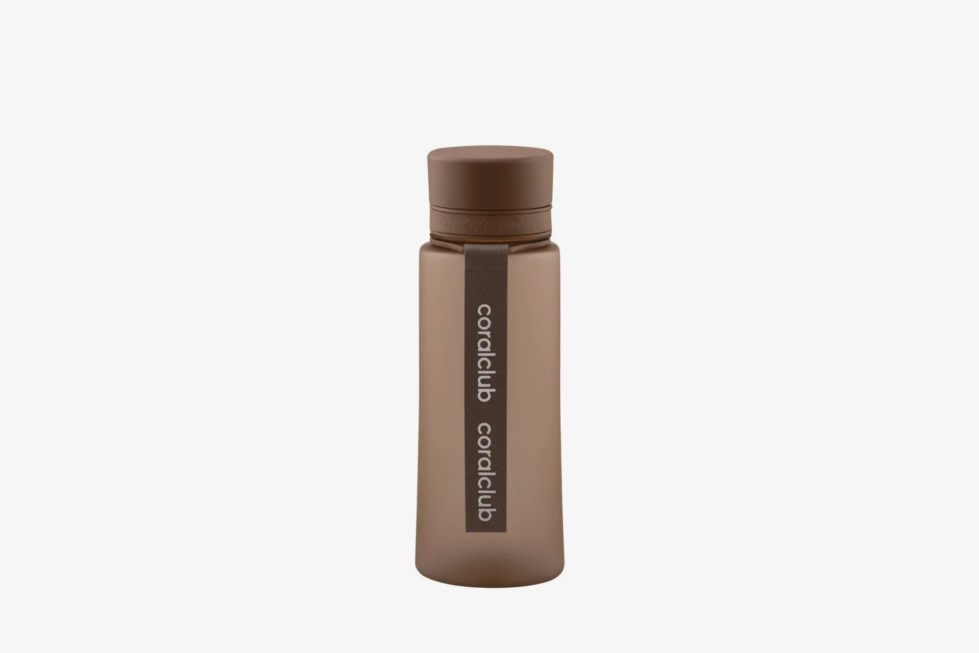 Coralclub пластик бөтөлкөсү, күрөң