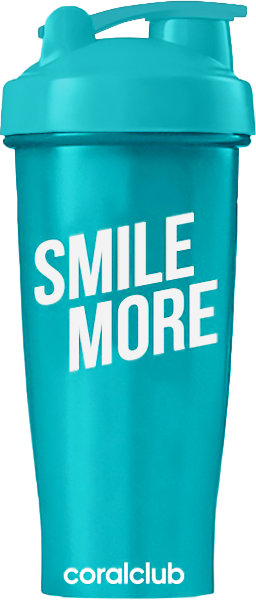 Shaker Coral Club Smile дагы 600 мл, жалбыз