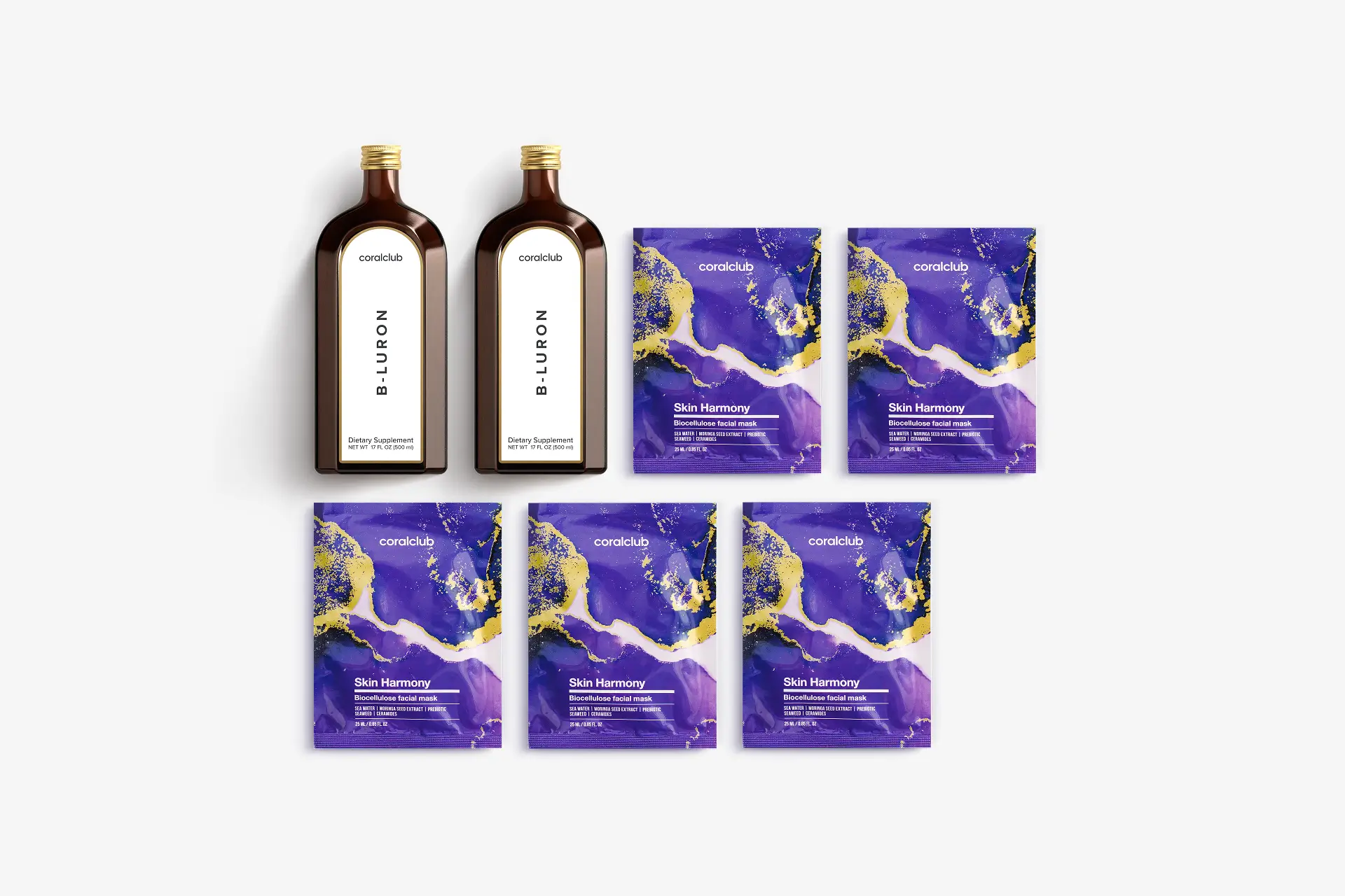 Би-Лурон + Skin Harmony Biocellulose Facial Mask (5 саше)