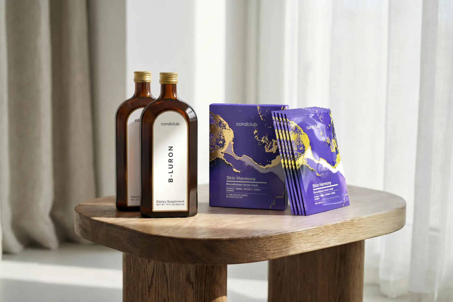 Би-Лурон + Skin Harmony Biocellulose Facial Mask (5 саше)