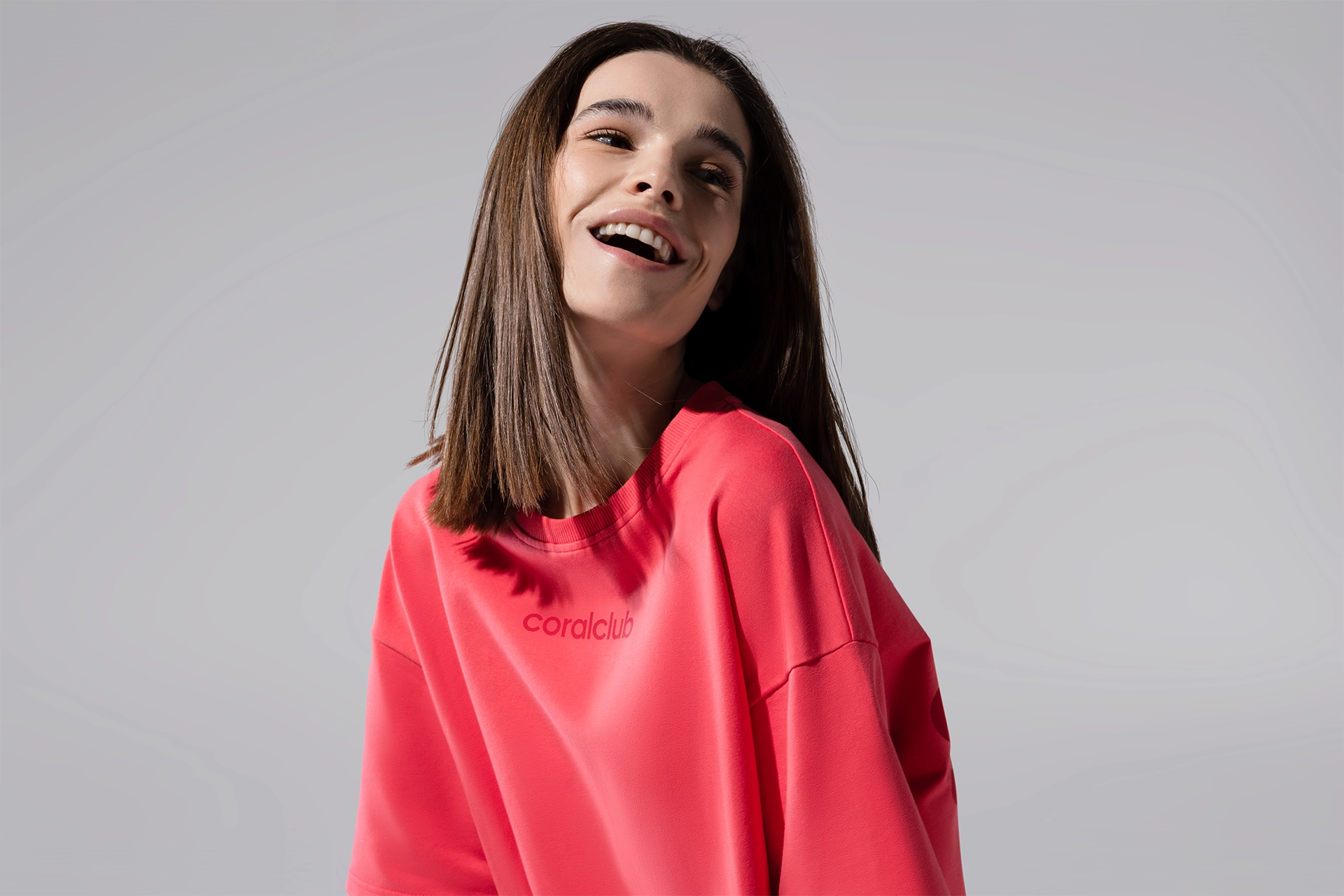T-shirt "25th anniversary" coral