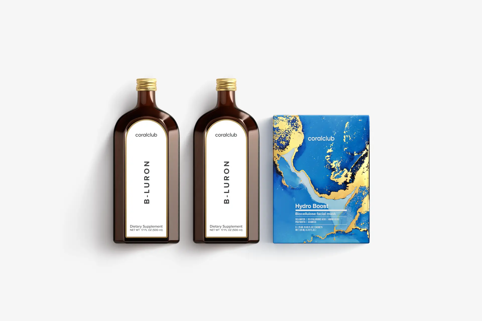 Би-Лурон + Hydro Boost Biocellulose Facial Mask (5 саше)