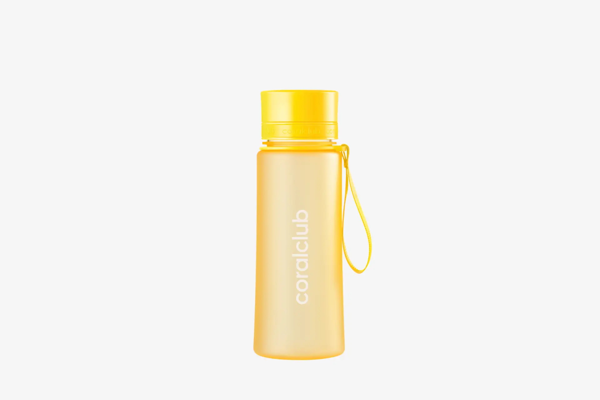 Coralclub пластик бөтөлкөсү, сары